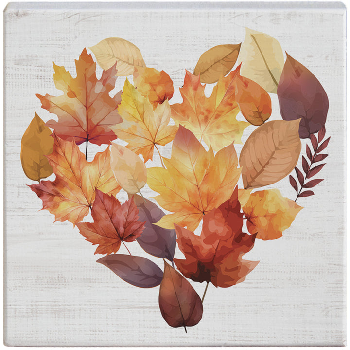 Leaf Heart Collage