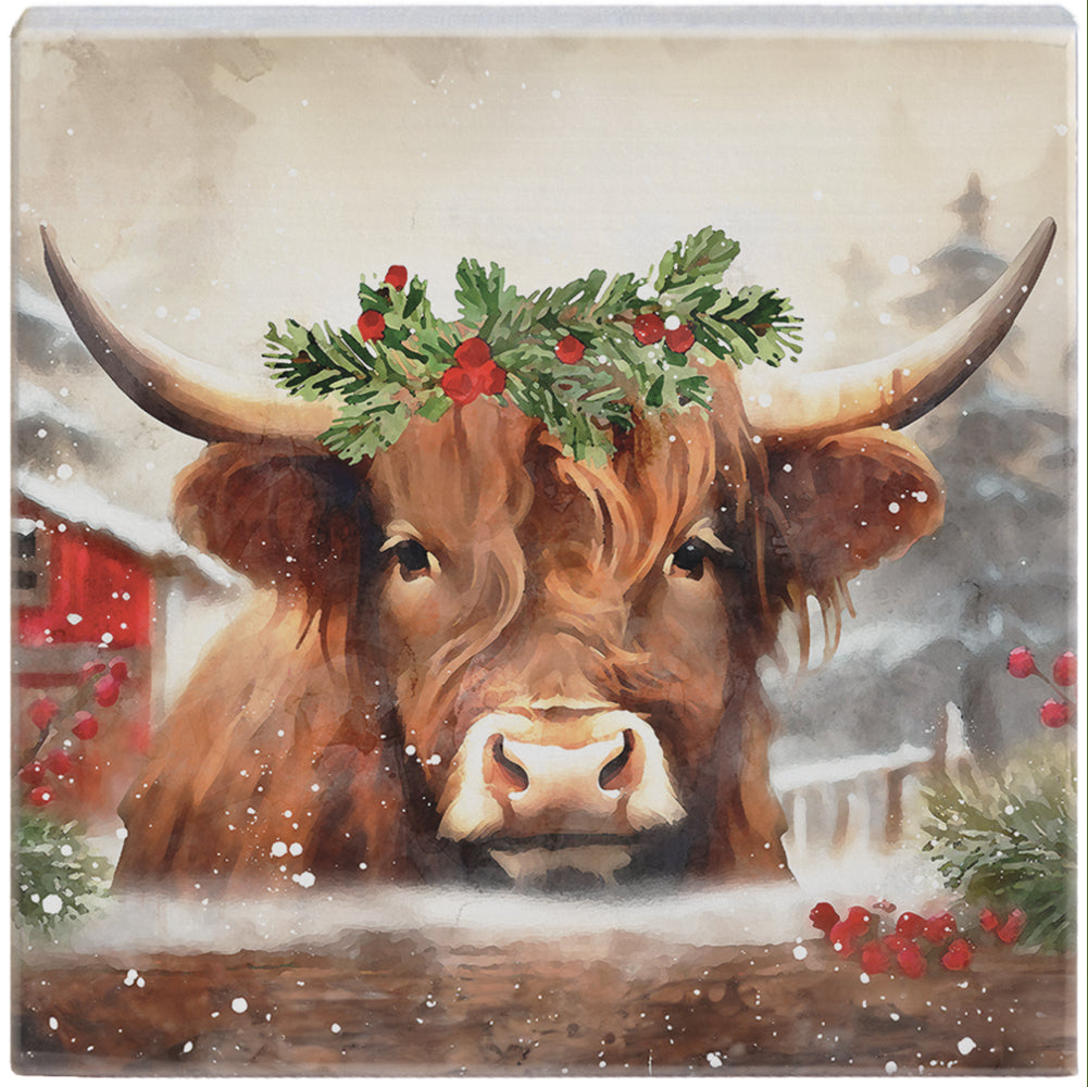 Christmas Yak Art