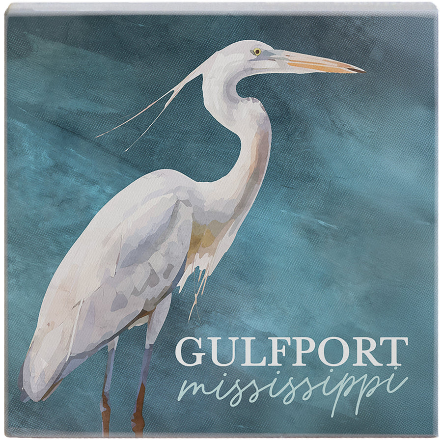 Egret Blue Art LOC