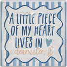 Heart Lives Blue Stripes LOC