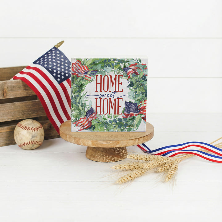 Home Sweet Flag Wreath