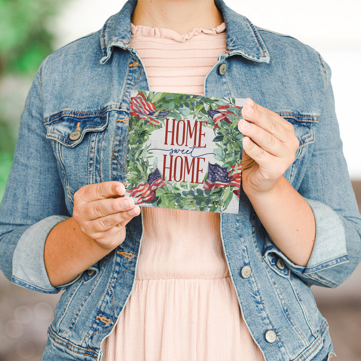 Home Sweet Flag Wreath