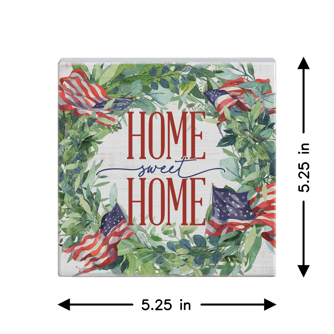 Home Sweet Flag Wreath