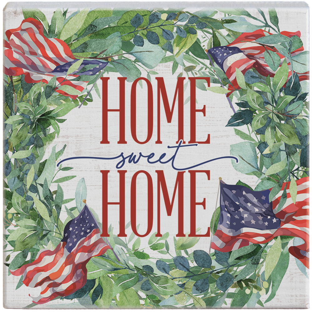 Home Sweet Flag Wreath