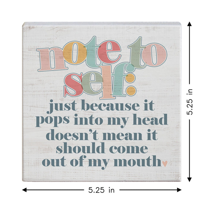 Note To Self Colorful