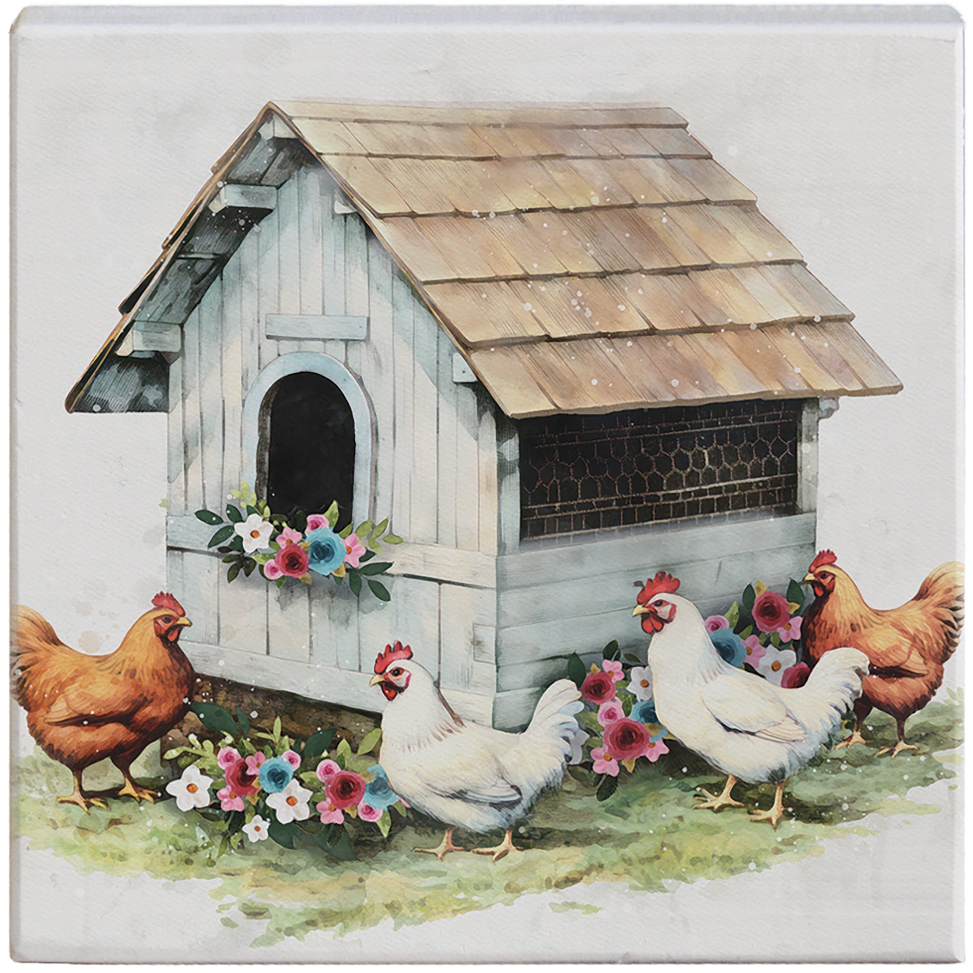 Floral Chicken Coop
