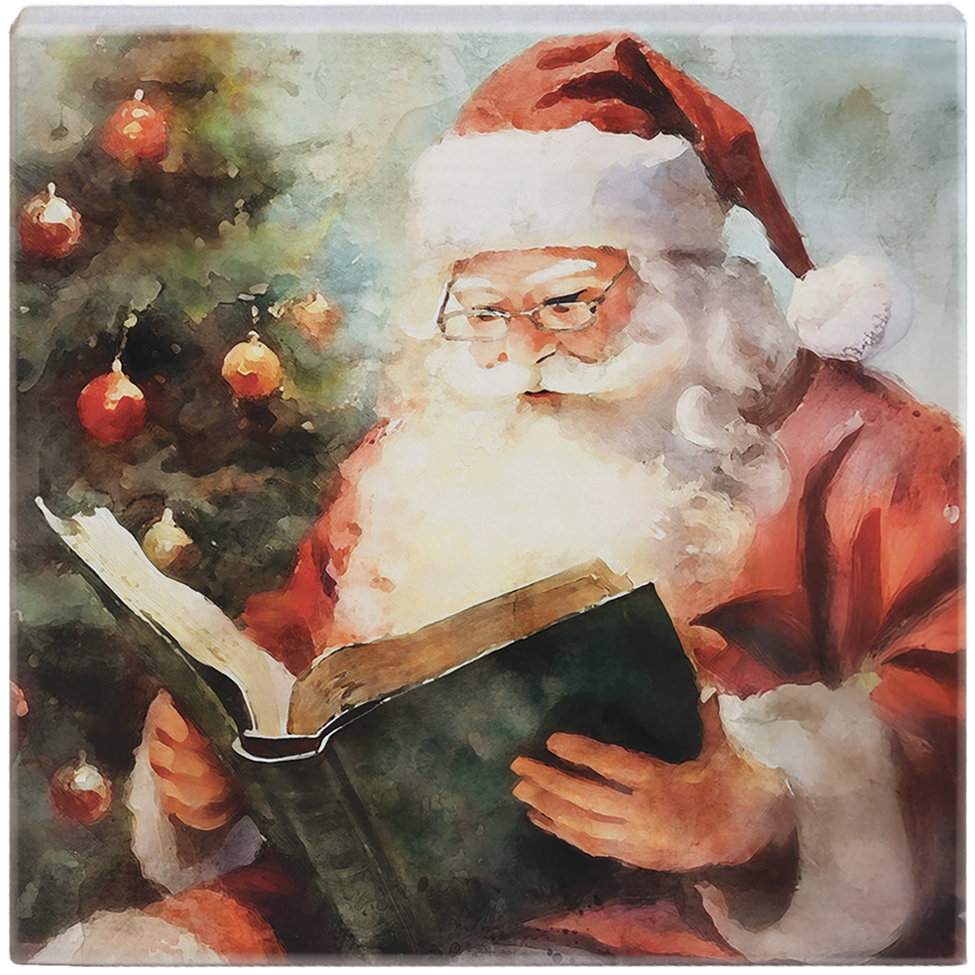 Santa Reading Book