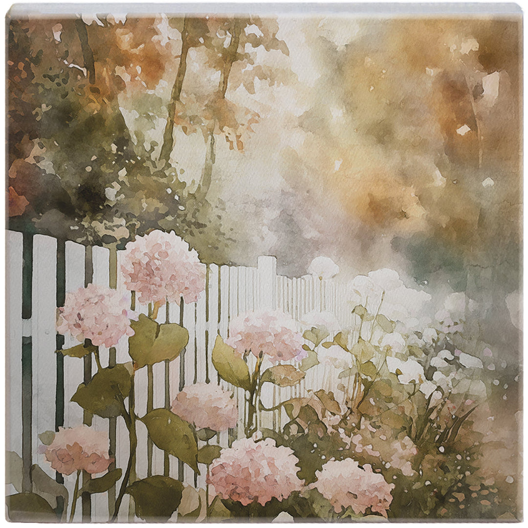 Fall Hydrangea Fence