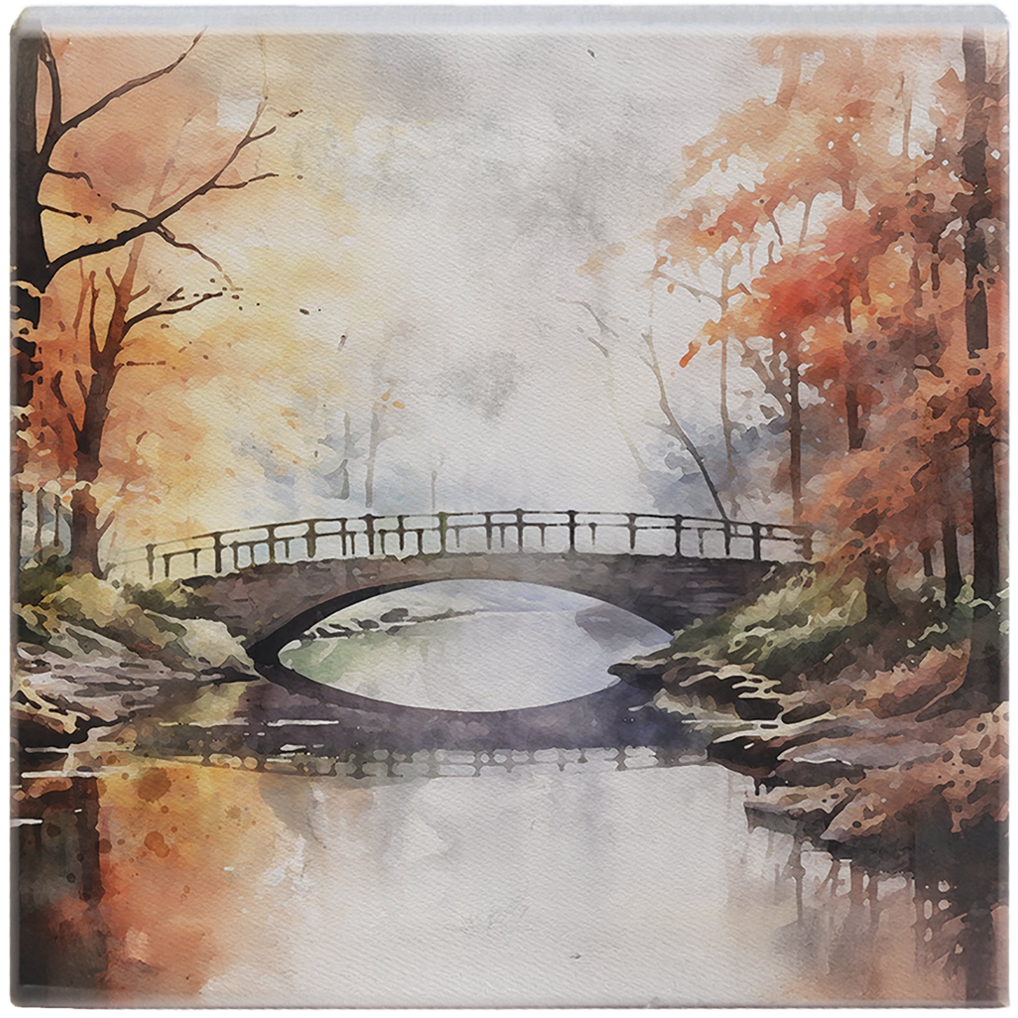 Fall Bridge Scene