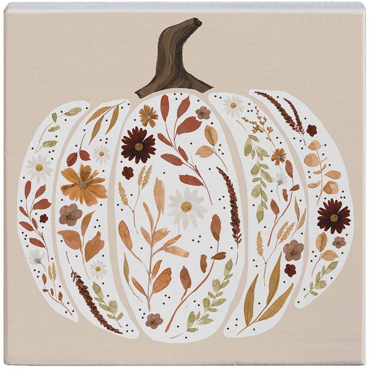 Leaf Collage Pumpkin