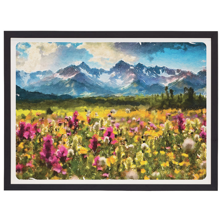 Mountain Floral Scene