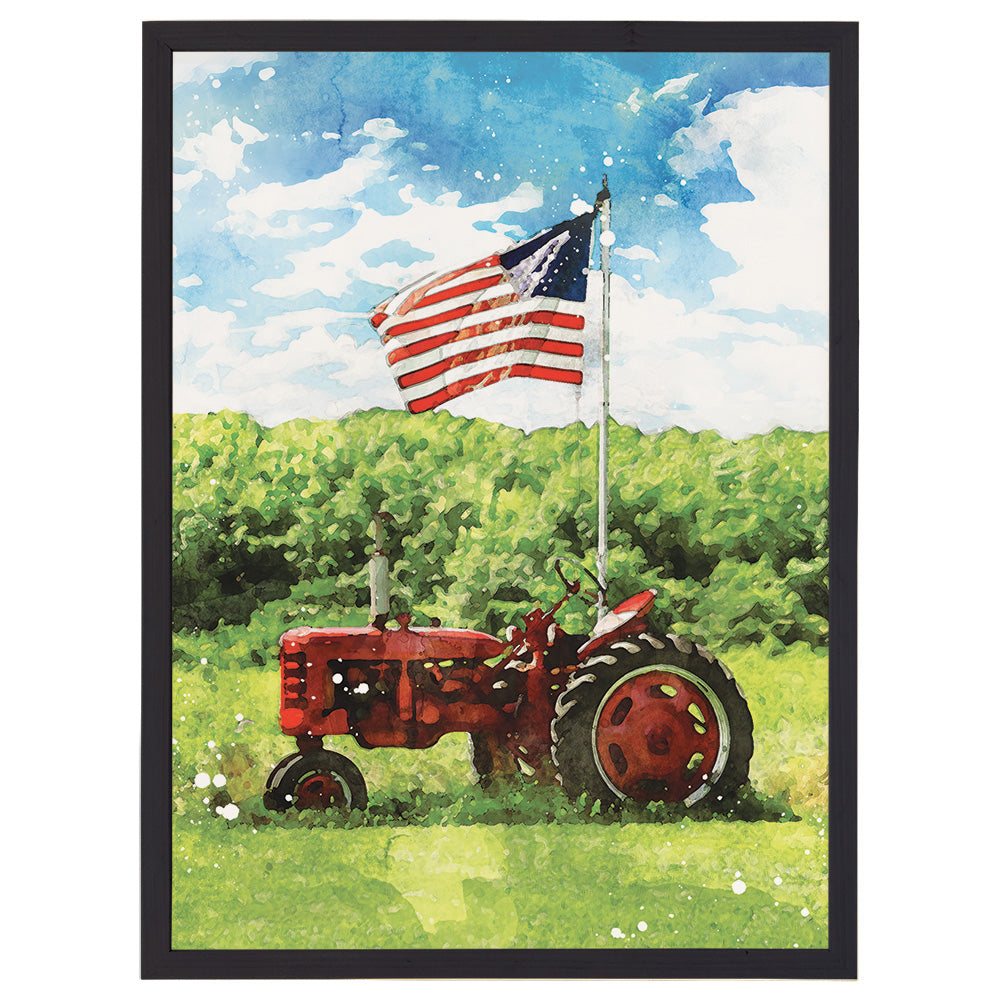 American Flag Tractor