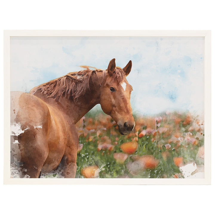 Floral Field Horse