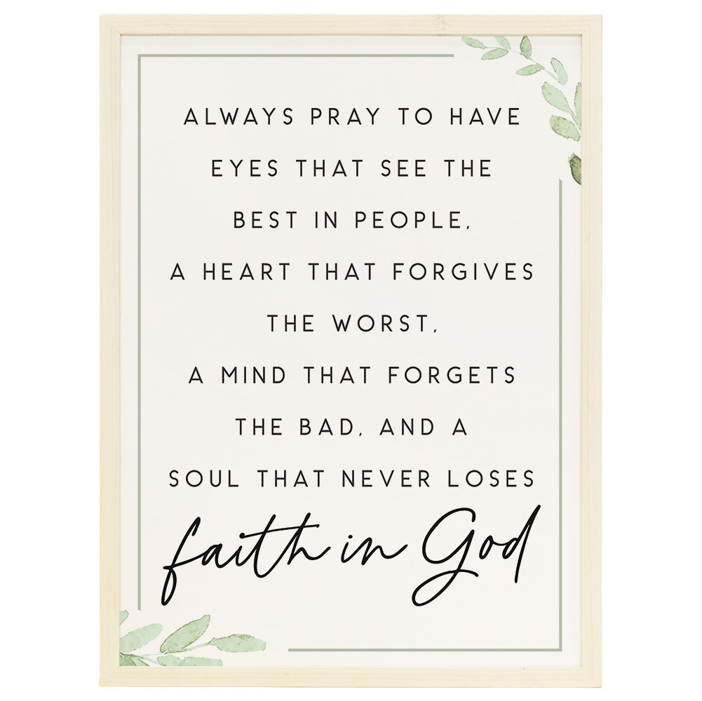 Faith In God Leaves