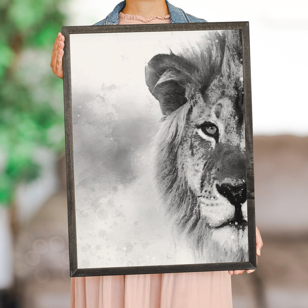 B&W Lion