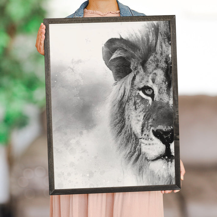 B&W Lion