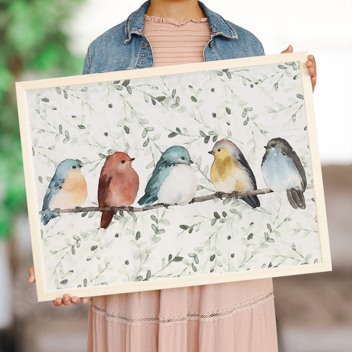 Birds Leaf Pattern