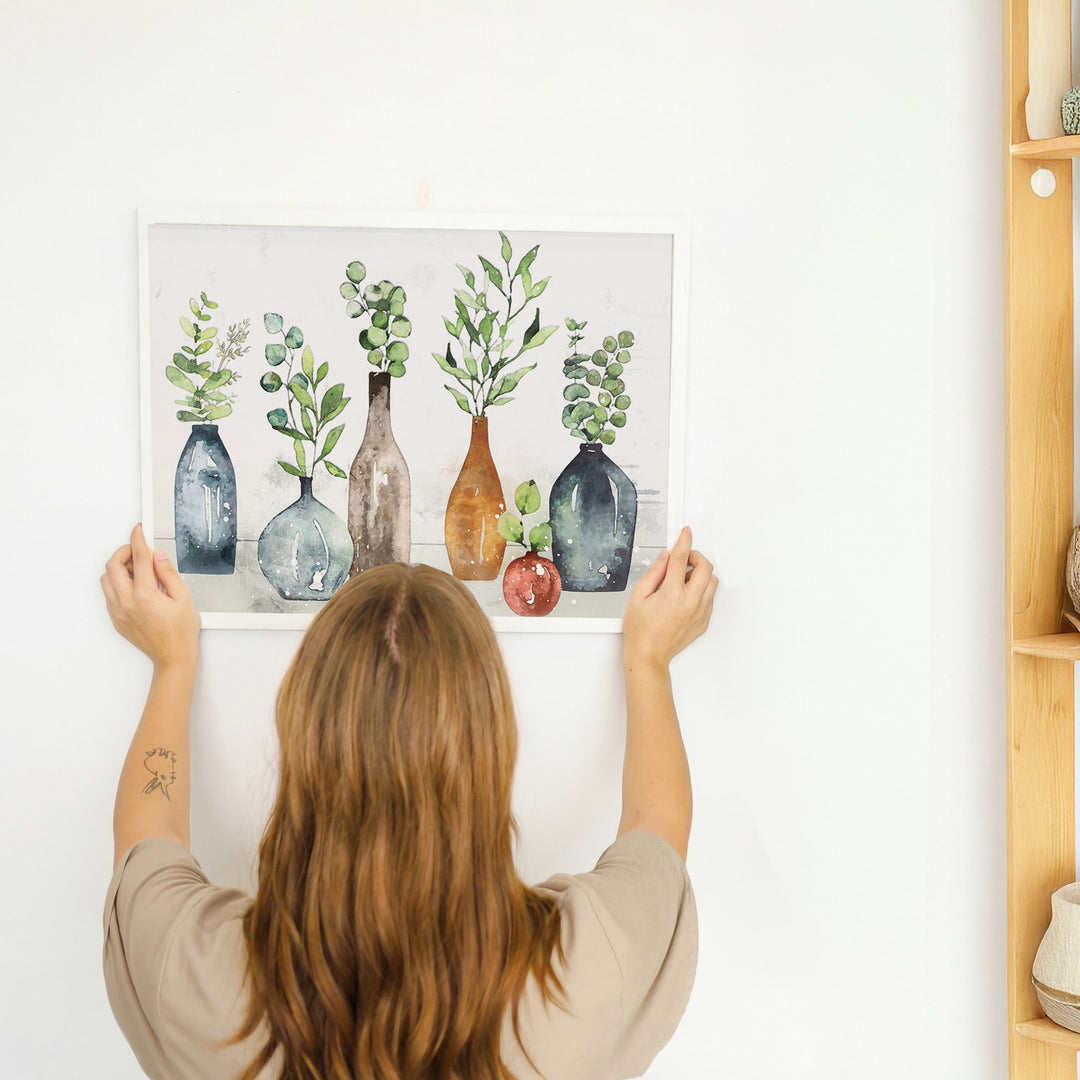 Jars With Greenery