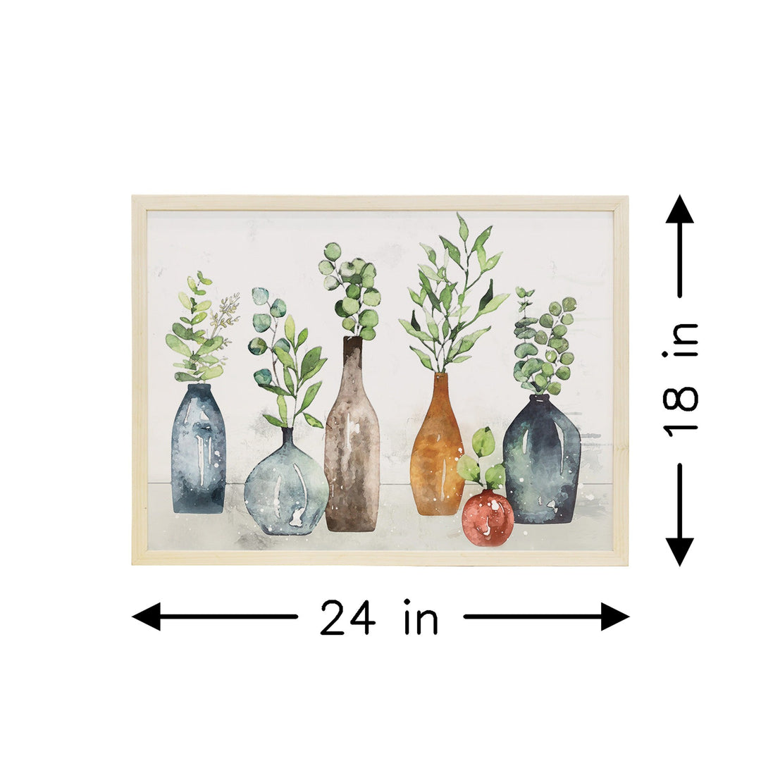 Jars With Greenery