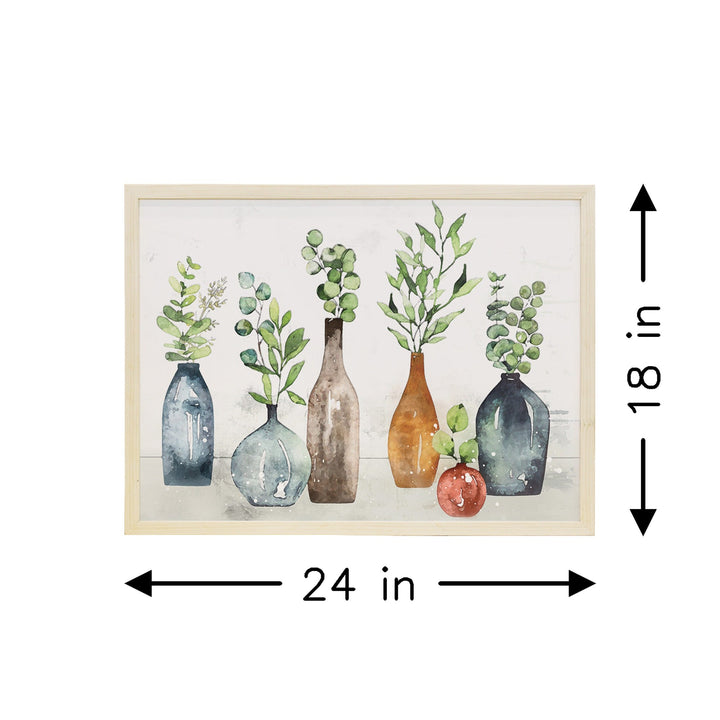 Jars With Greenery