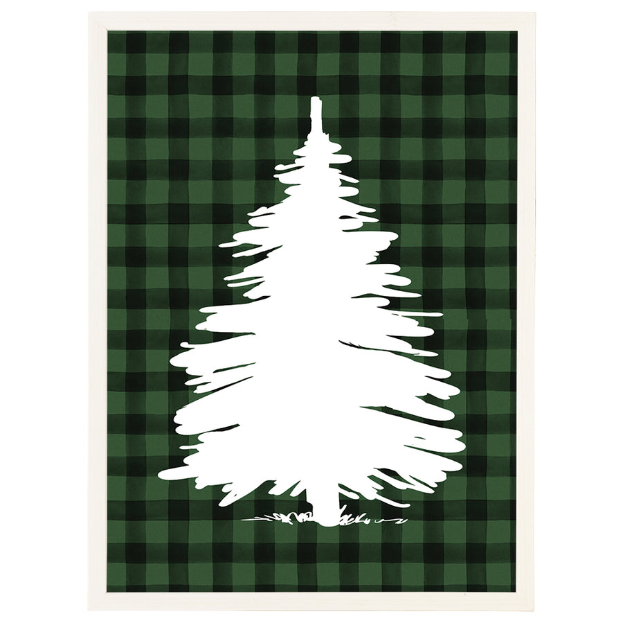 Green Plaid Tree