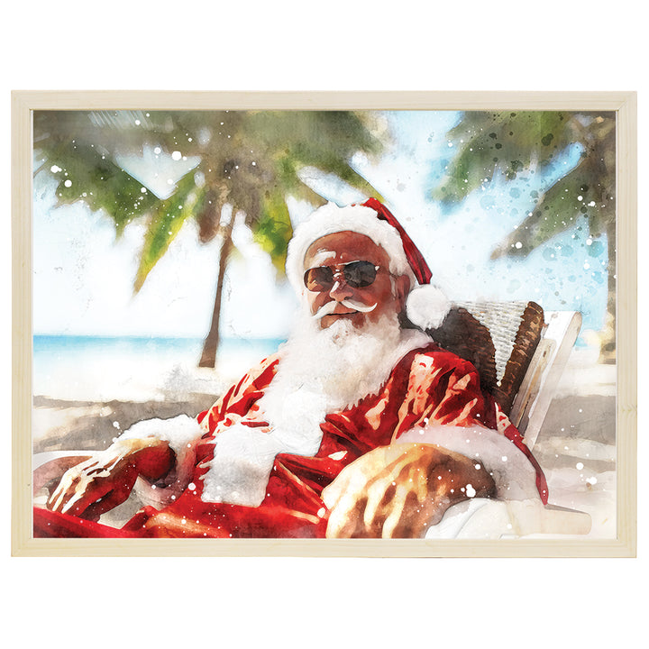 Santa Beach Scene