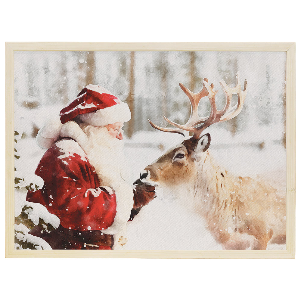 Santa With Reindeer