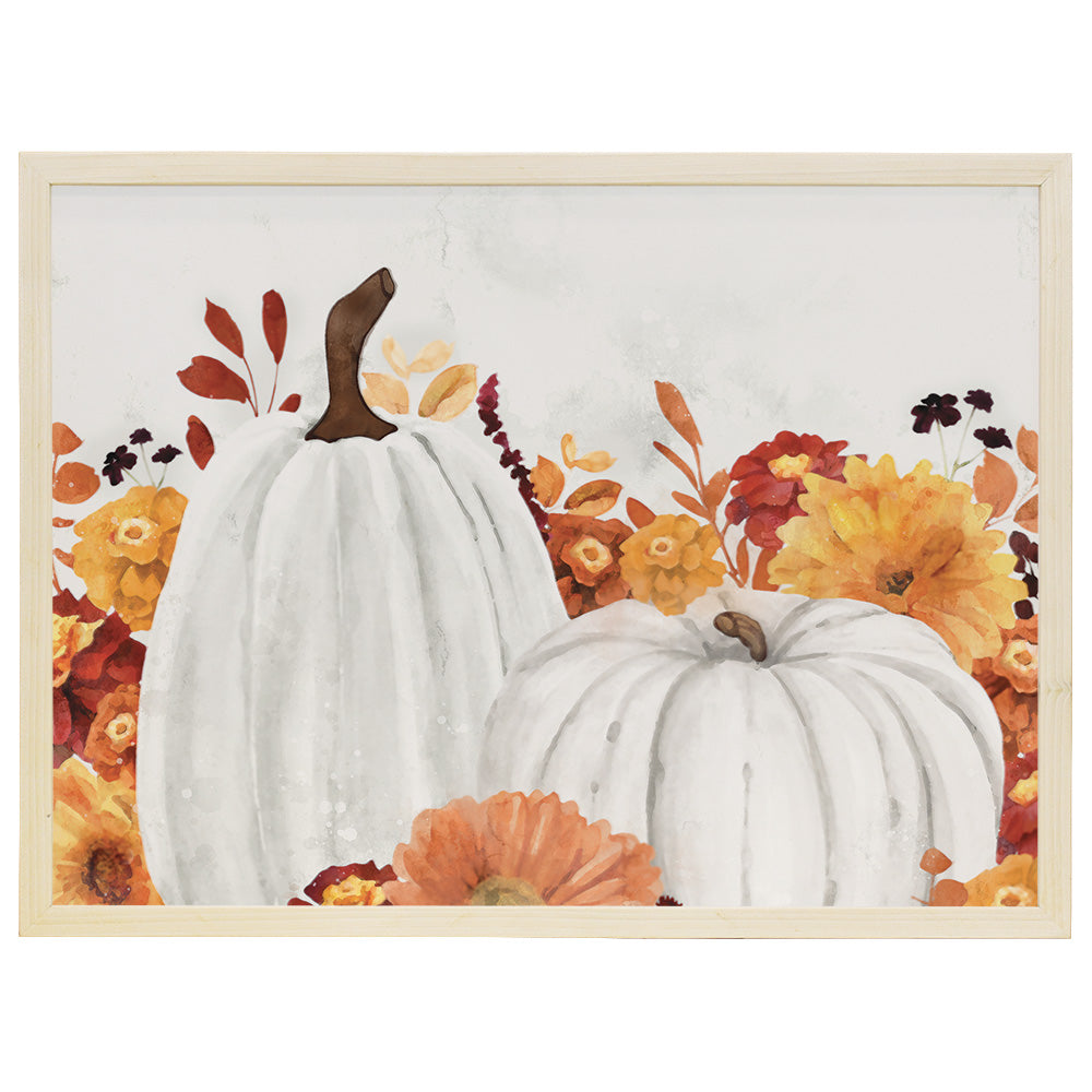 Floral White Pumpkins