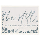 Be Still Navy Flowers