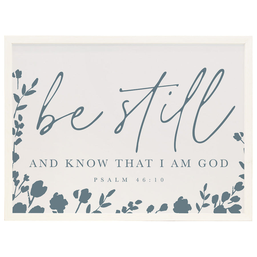 Be Still Navy Flowers