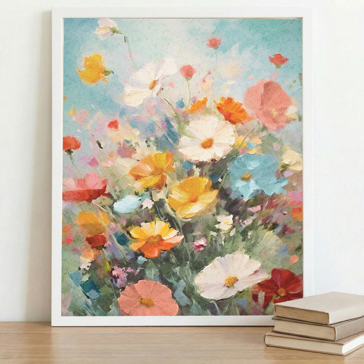 Colorful Floral Oil Painting
