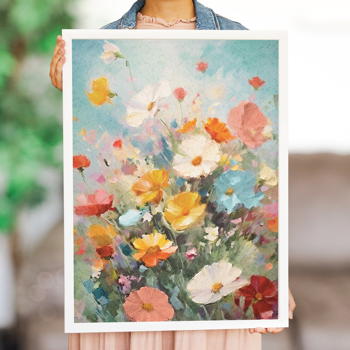 Colorful Floral Oil Painting