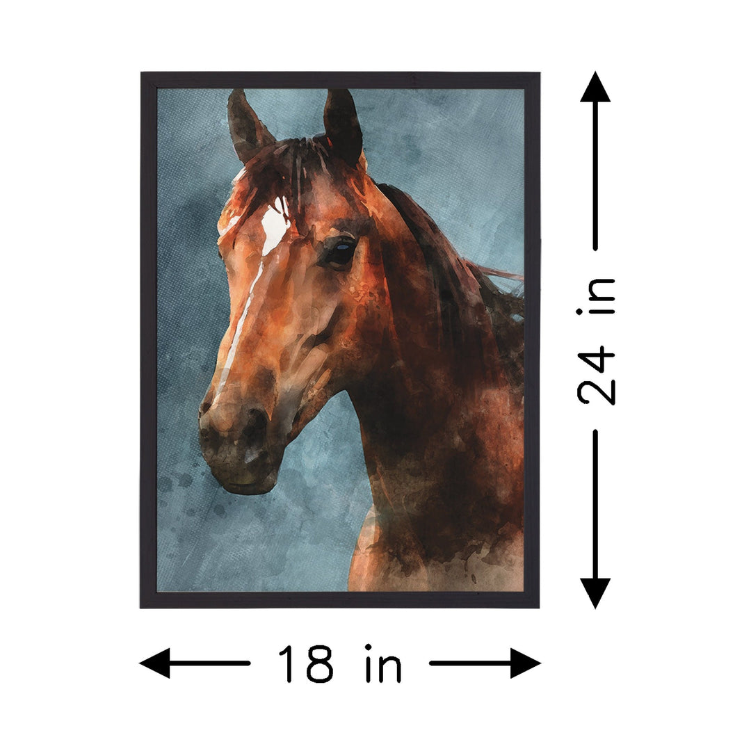 Horse Blue Background