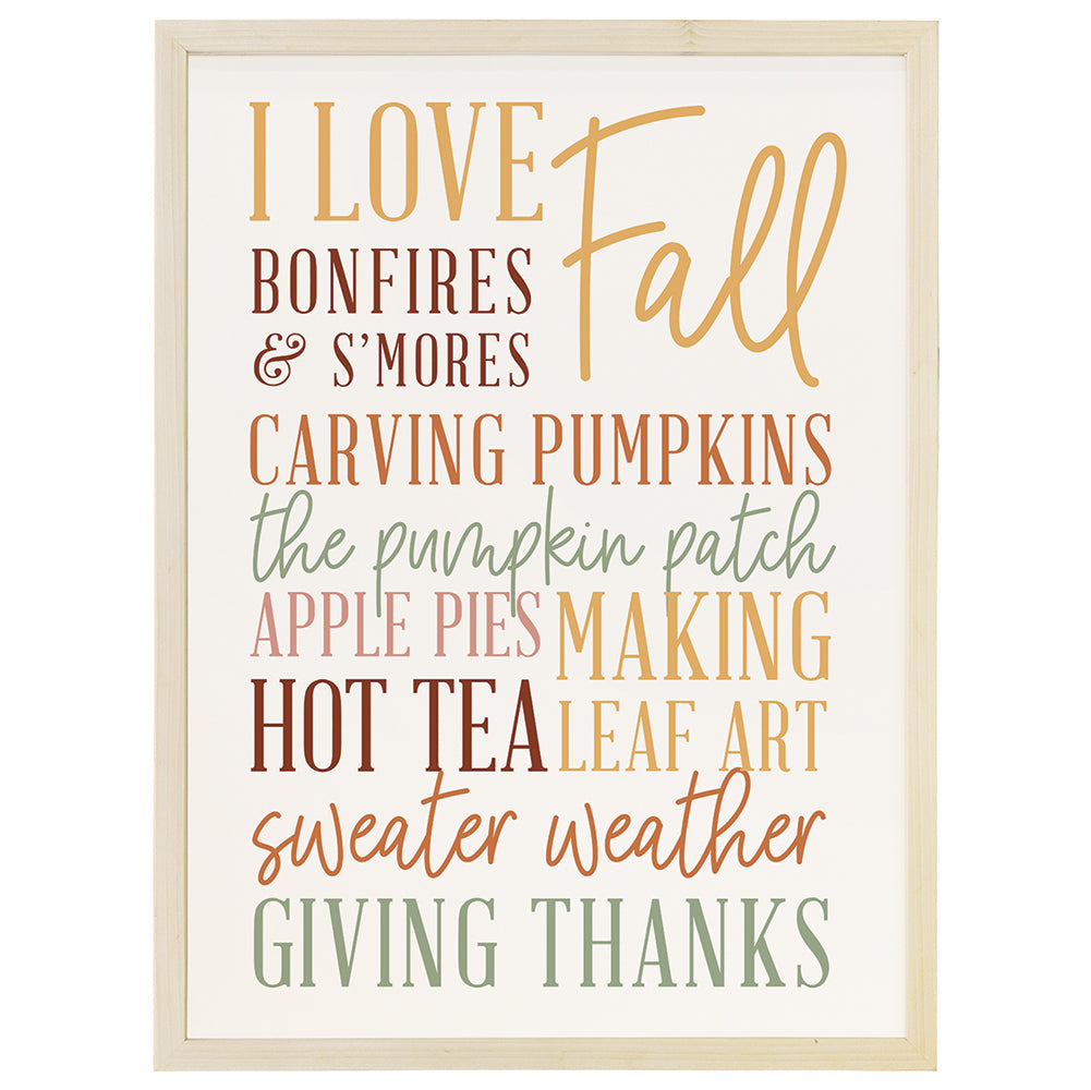 I Love Fall Collage