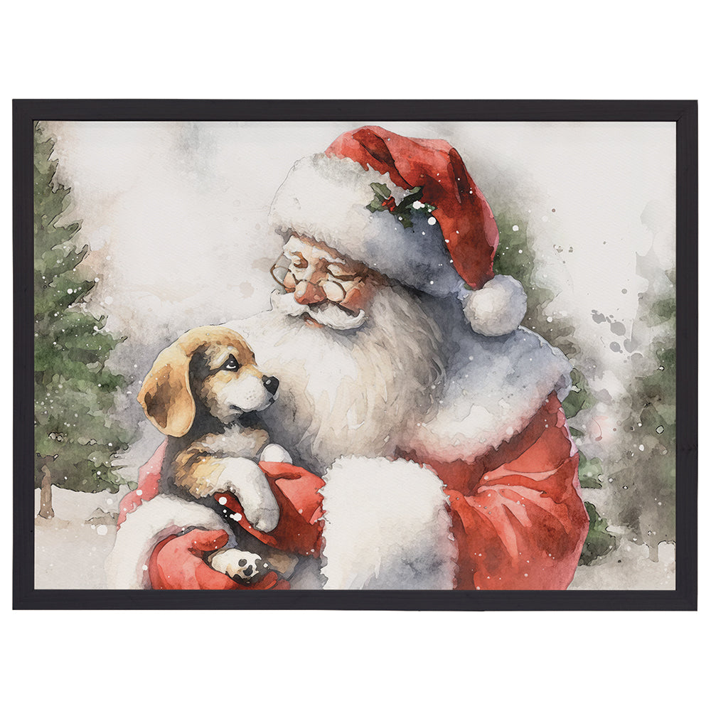 Santa Puppy Art