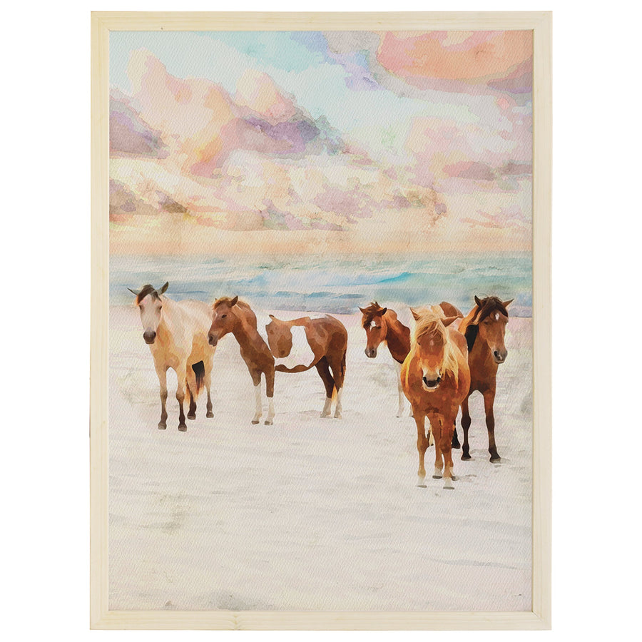 Beach Horses Herd