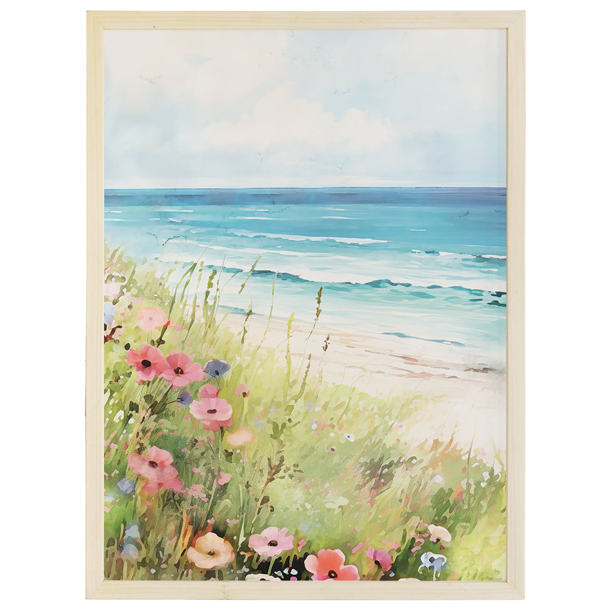 Wildflower Beach Scene