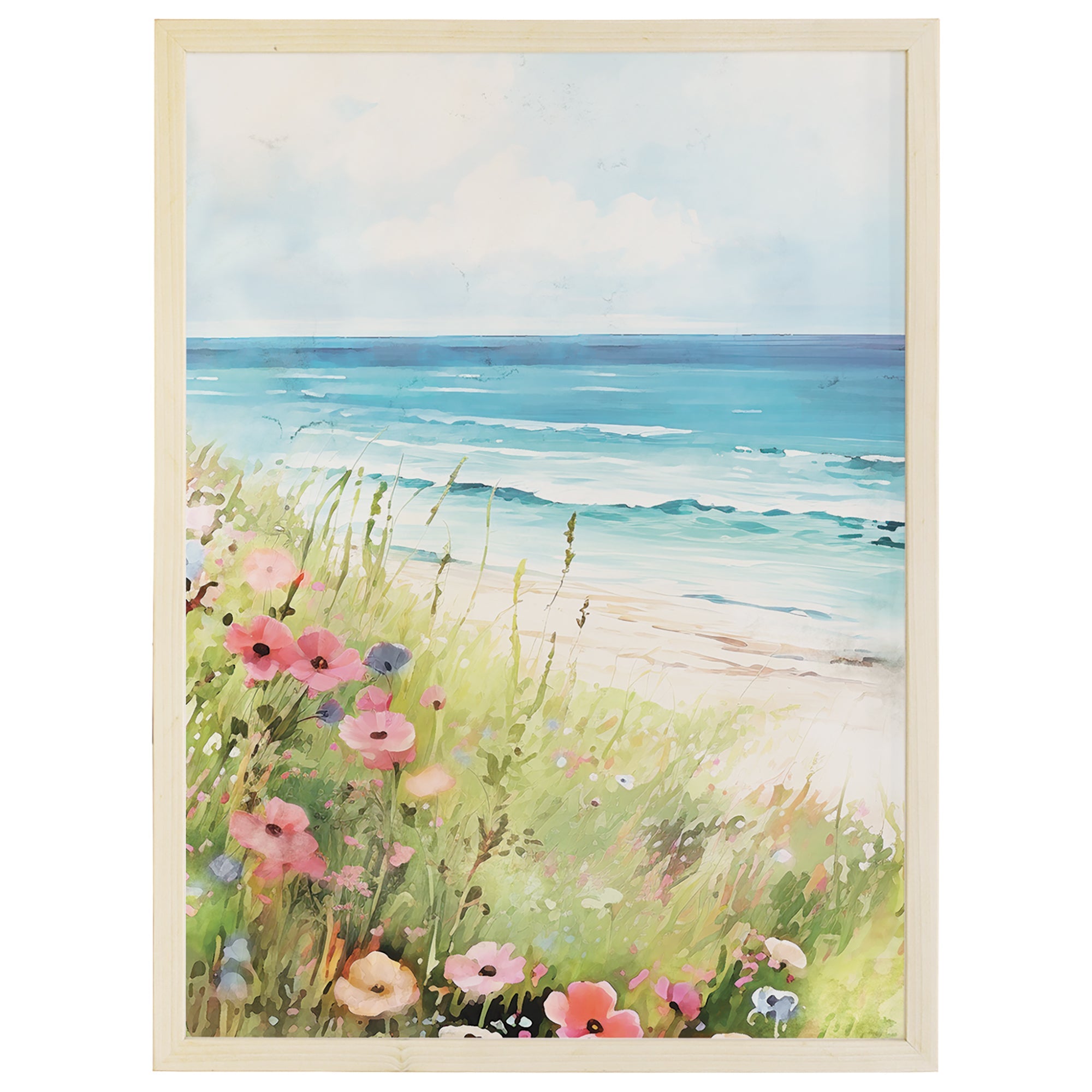 Wildflower Beach Scene