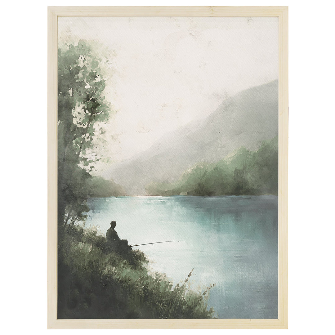 Misty Fishing Scene