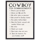 Cowboy 10 Commandments