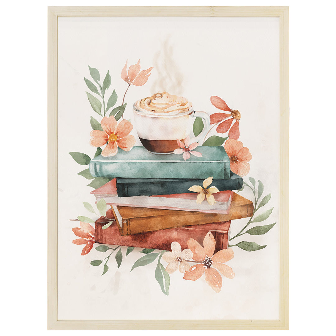 Coffee Books Flowers