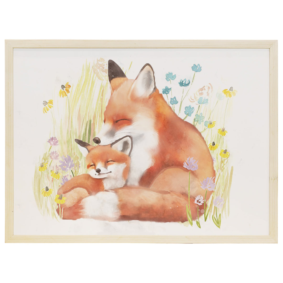 Mama Baby Fox Art