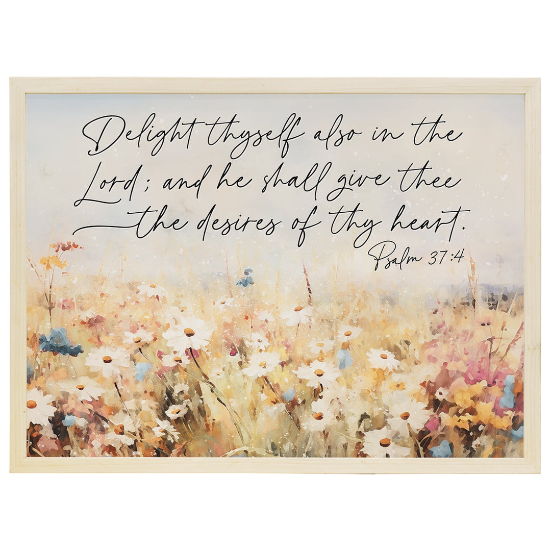 Psalm 37:4 Floral Field