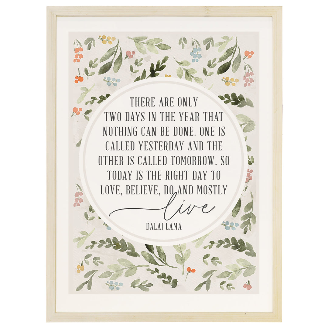 Only Two Days Leaf Pattern