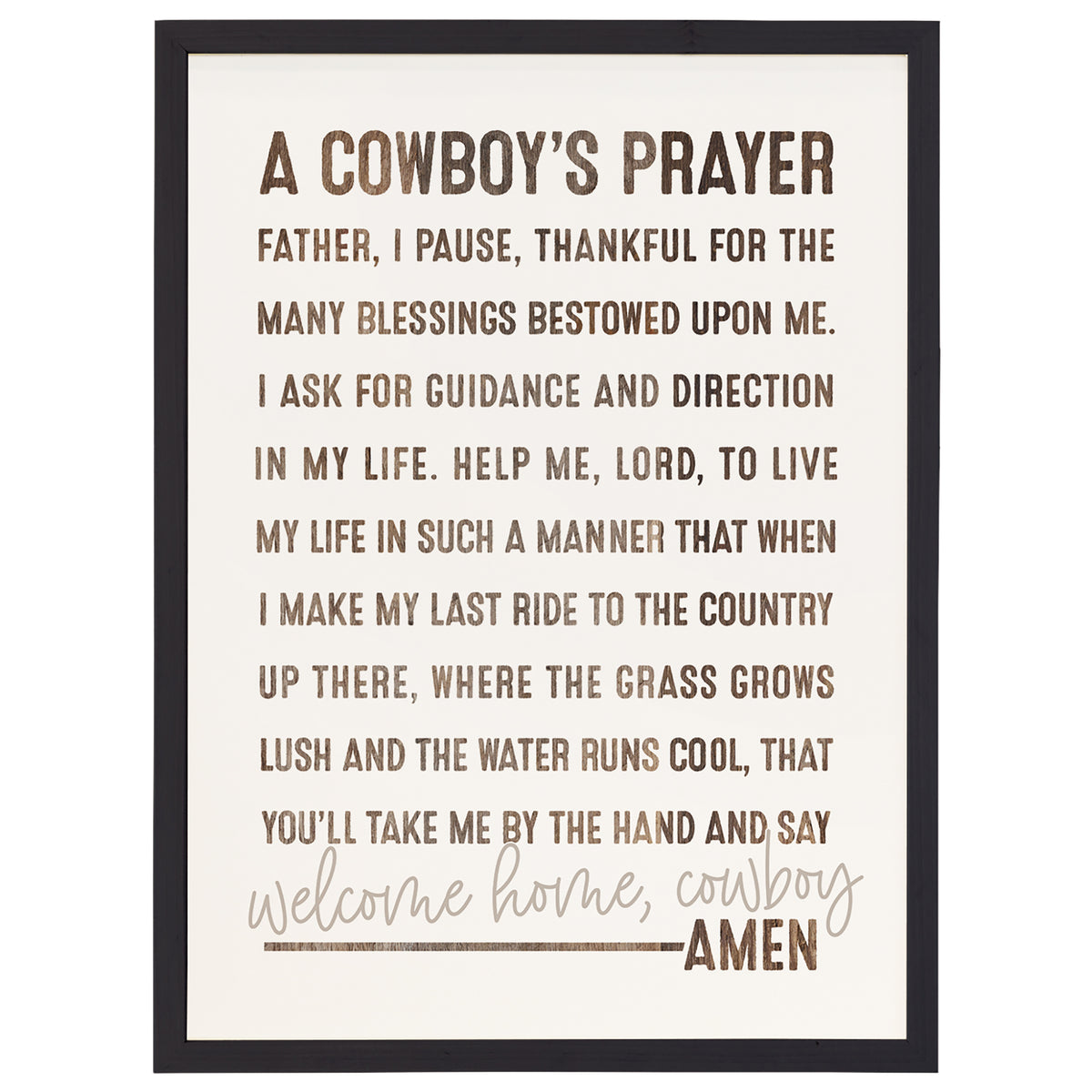 Cowboys Prayer