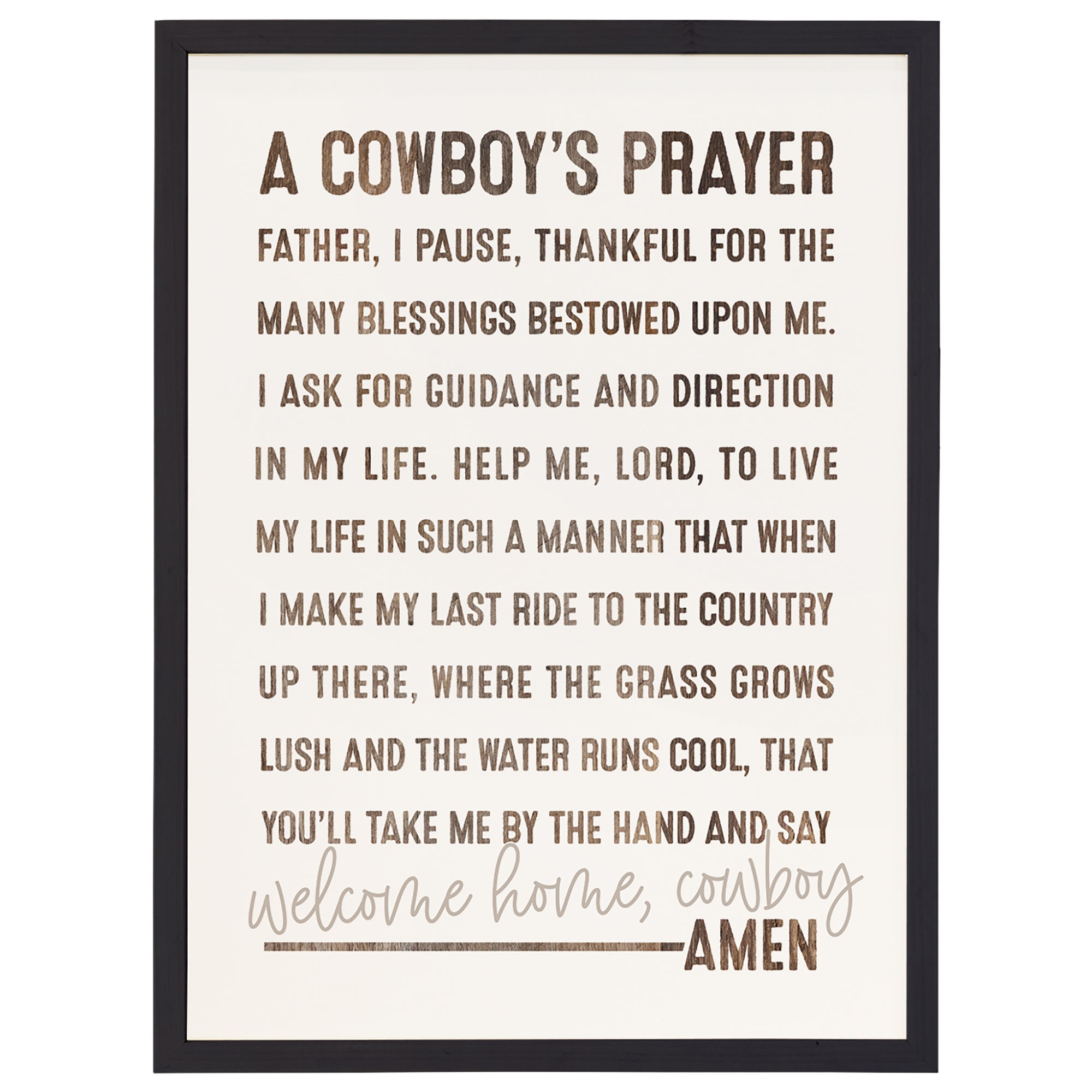 Cowboys Prayer