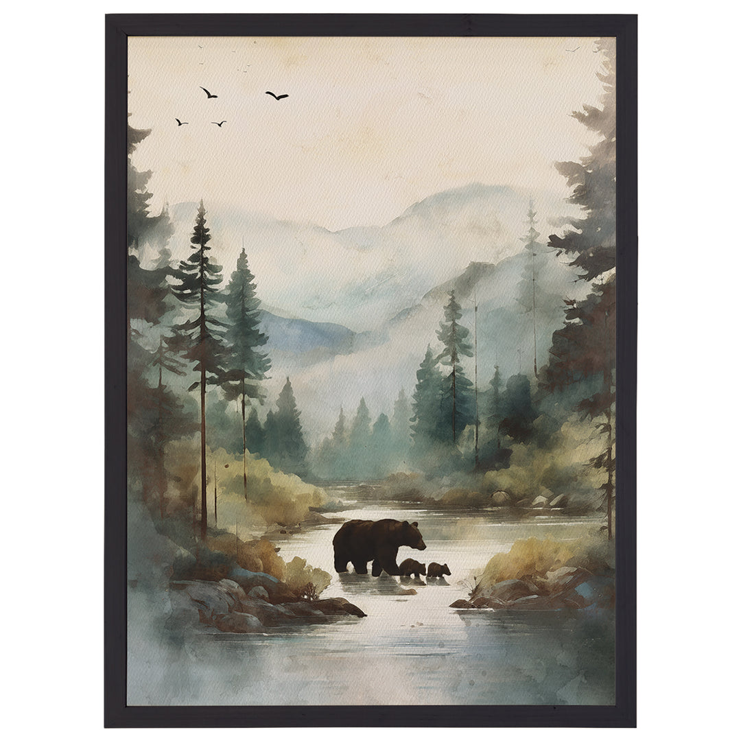 Mountain Bears Scene