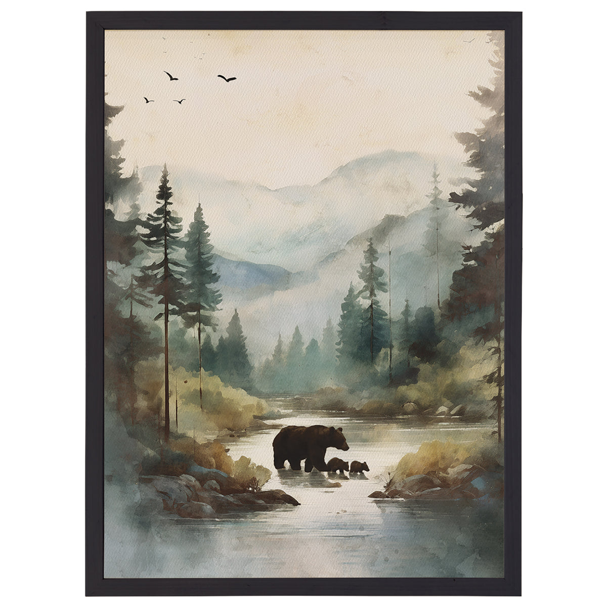Mountain Bears Scene