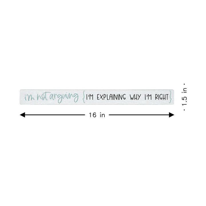 Not Arguing