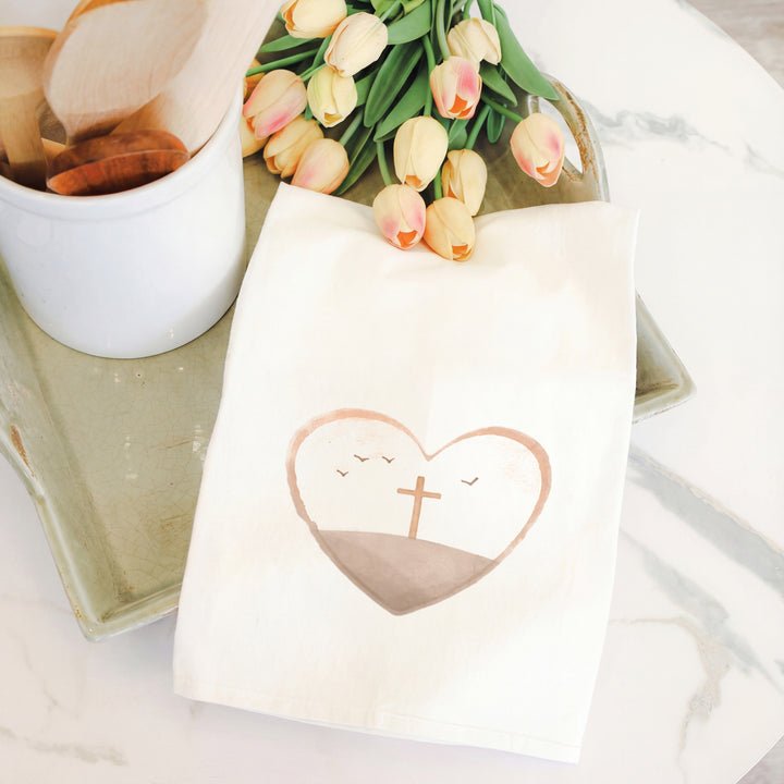 Watercolor Cross Heart